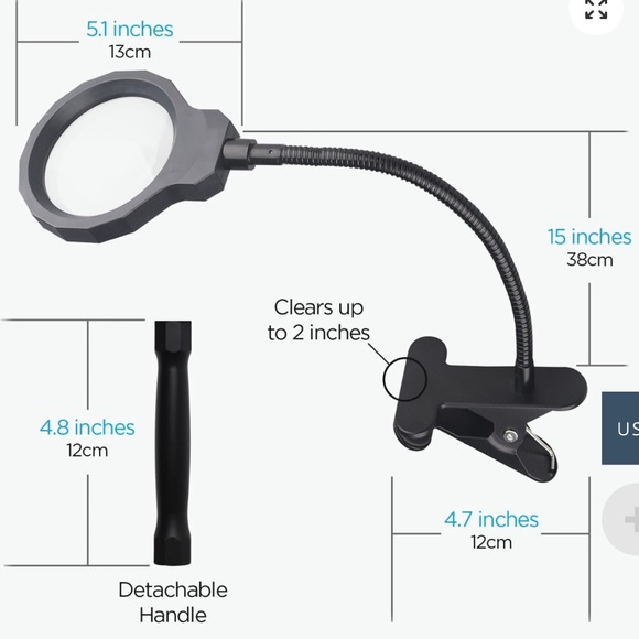 Magnifying desk lamp - Picture 8 of 9